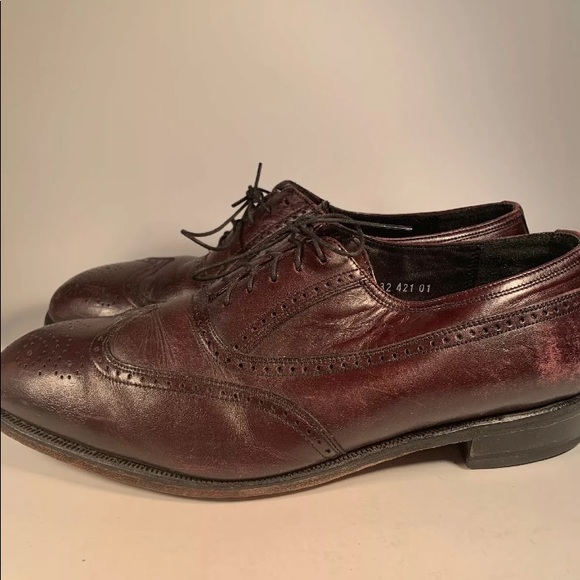 Mens Florsheim Brown Leather Wing Tip 12 - Picture 2 of 2